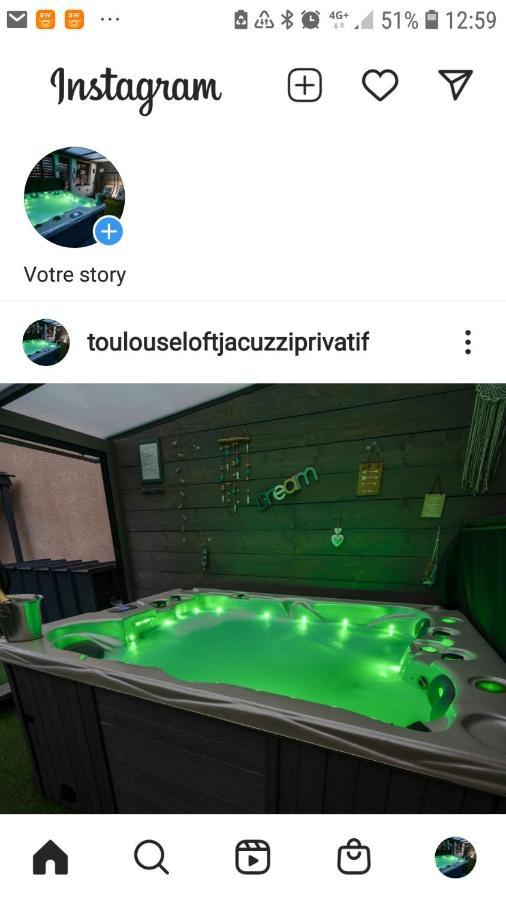 Spa Privatif Toulouse Jacuzzi Villa Aucamville Bagian luar foto