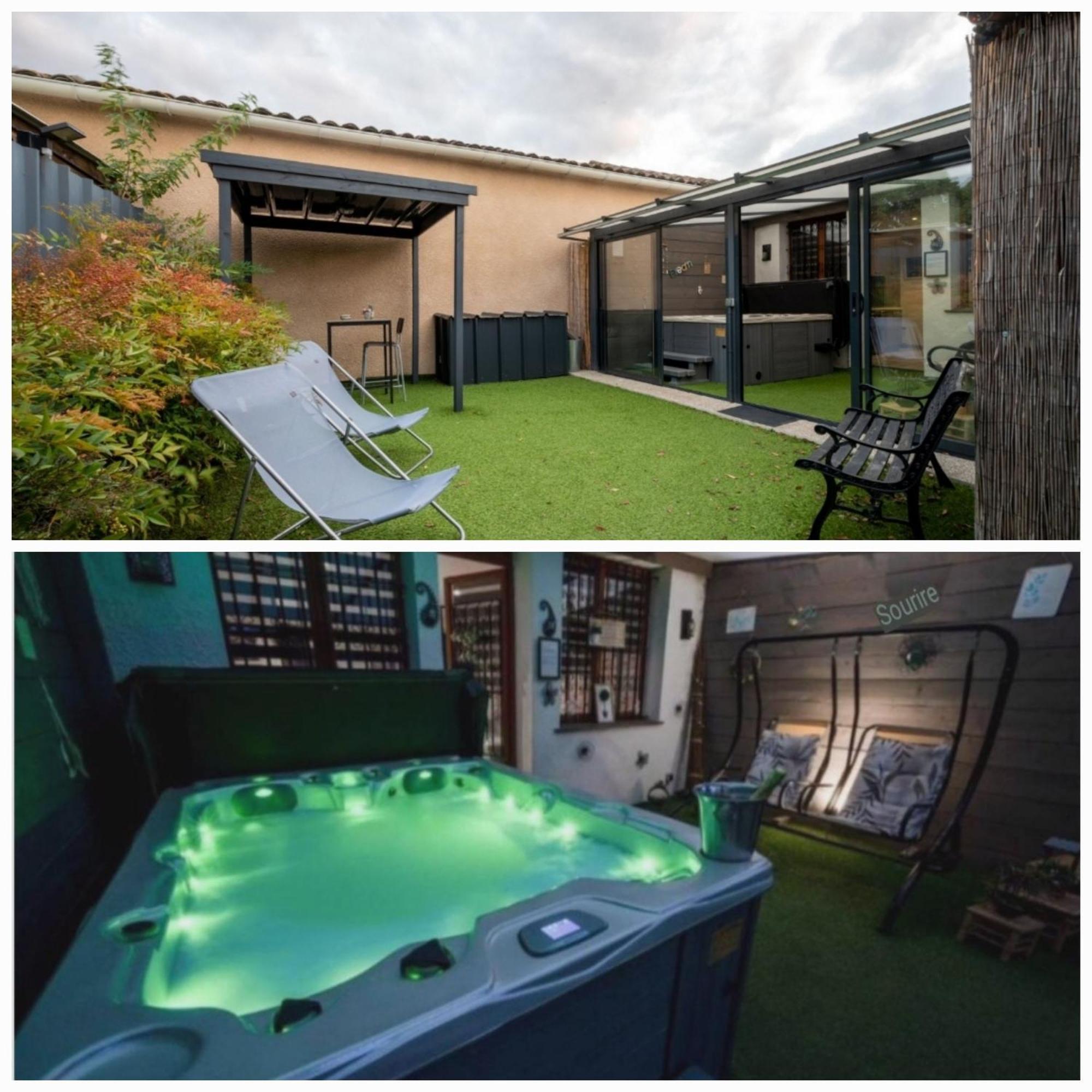 Spa Privatif Toulouse Jacuzzi Villa Aucamville Bagian luar foto